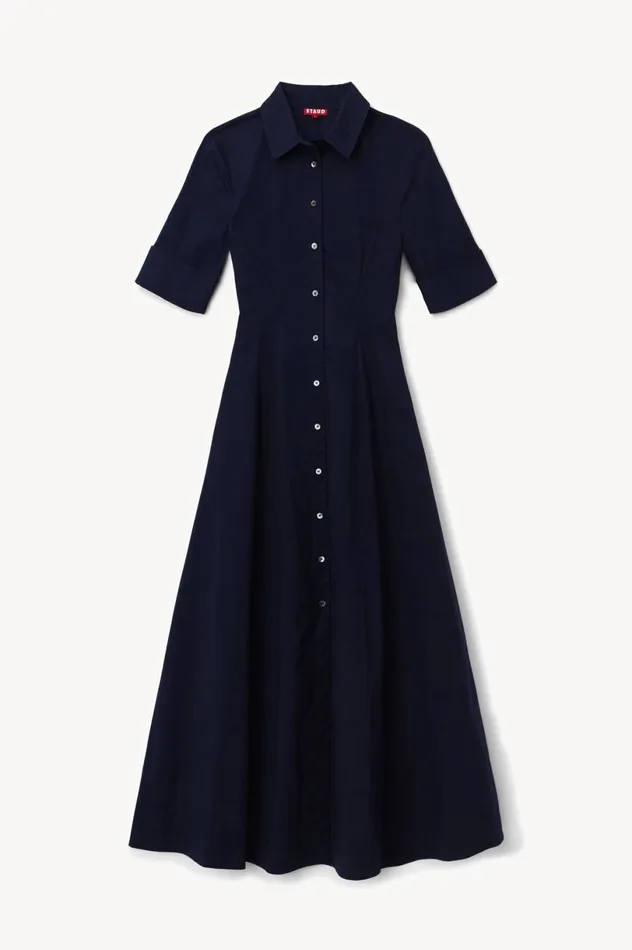 Women Dresses STAUD STAUD JOAN MAXI DRESS NAVY Women Dresses STAUD STAUD JOAN MAXI DRESS NAVY