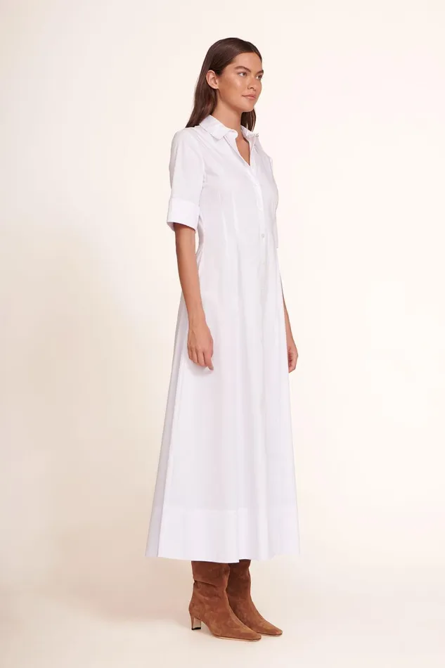 Women Dresses STAUD STAUD JOAN MAXI DRESS WHITE Women Dresses STAUD STAUD JOAN MAXI DRESS WHITE