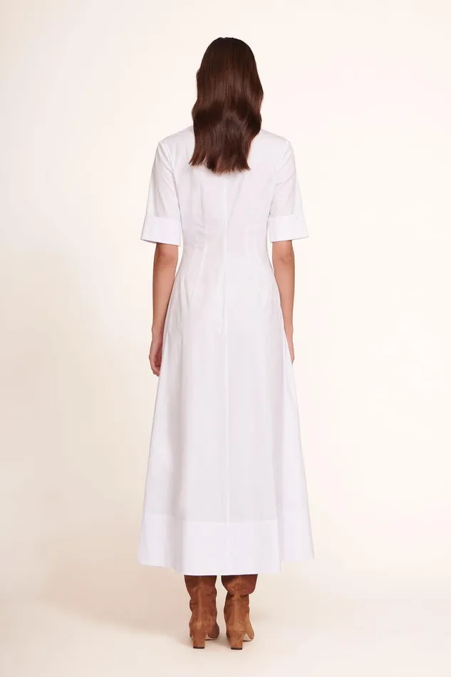 Women Dresses STAUD STAUD JOAN MAXI DRESS WHITE Women Dresses STAUD STAUD JOAN MAXI DRESS WHITE