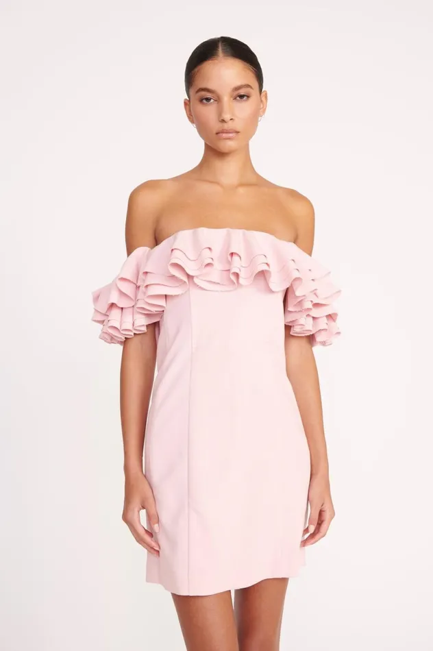 Women Dresses STAUD STAUD KIARA DRESS CHERRY BLOSSOM Women Dresses STAUD STAUD KIARA DRESS CHERRY BLOSSOM