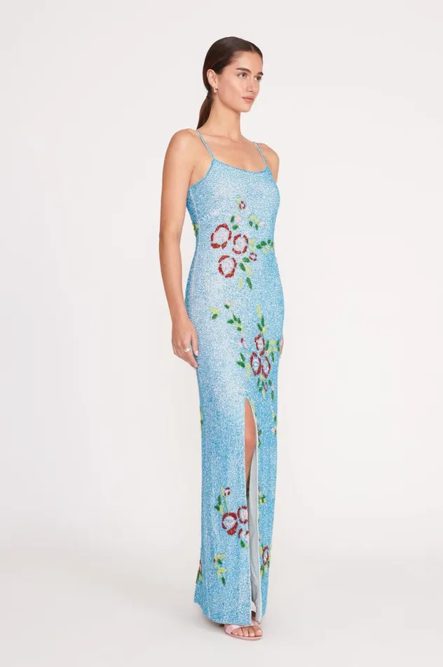 Women Dresses STAUD STAUD KOI DRESS DIAMOND ROSE Women Dresses STAUD STAUD KOI DRESS DIAMOND ROSE
