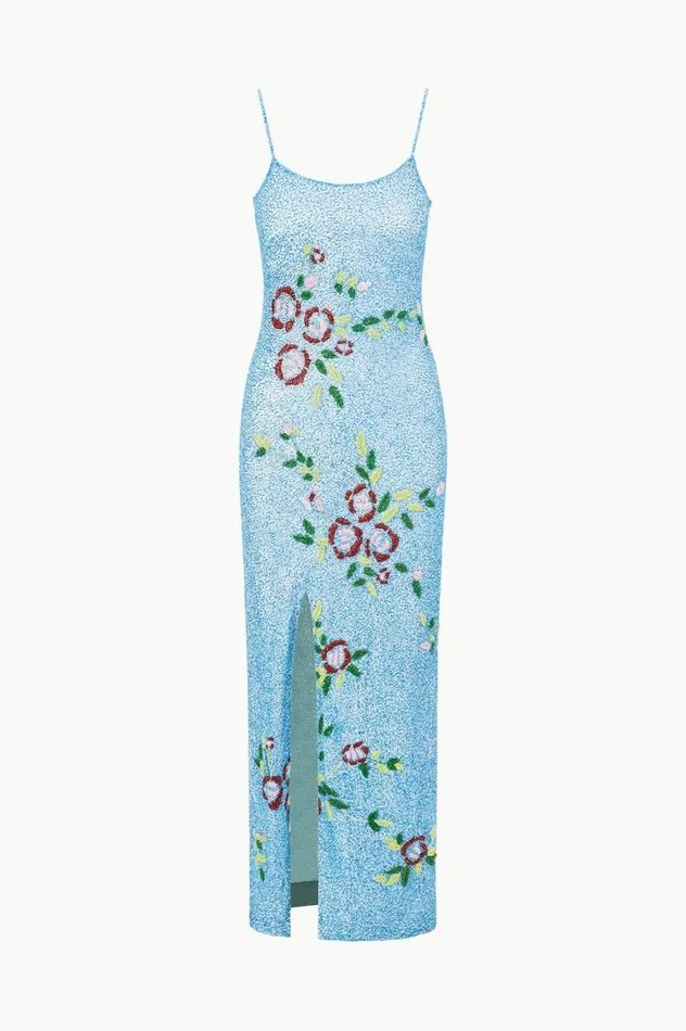 Women Dresses STAUD STAUD KOI DRESS DIAMOND ROSE Women Dresses STAUD STAUD KOI DRESS DIAMOND ROSE