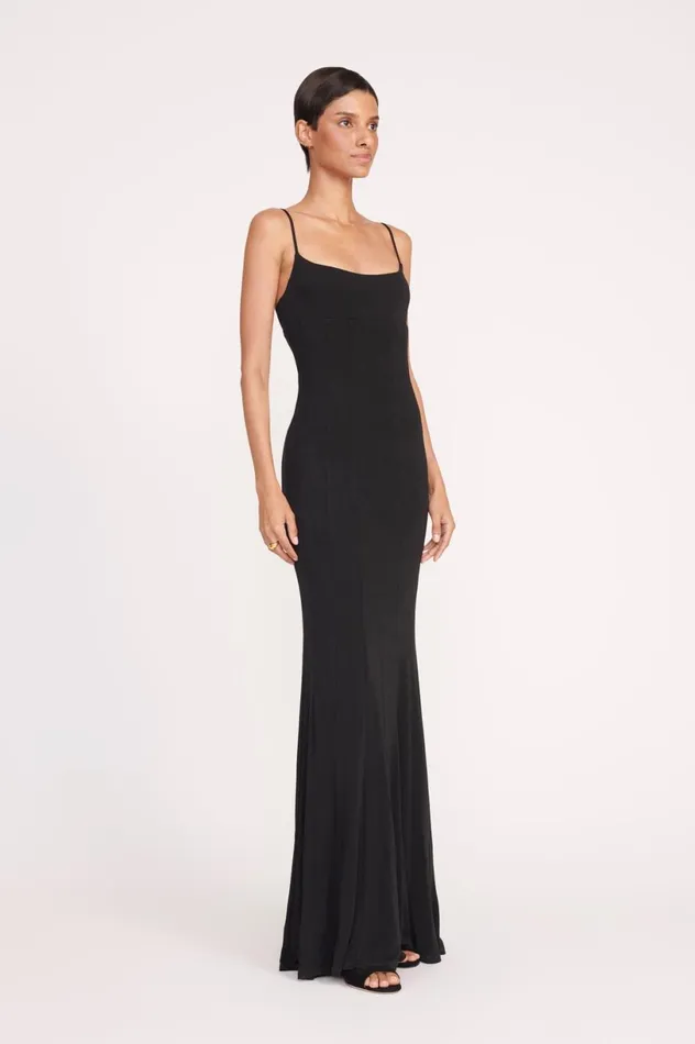 Women Dresses STAUD STAUD LAUREN DRESS BLACK Women Dresses STAUD STAUD LAUREN DRESS BLACK