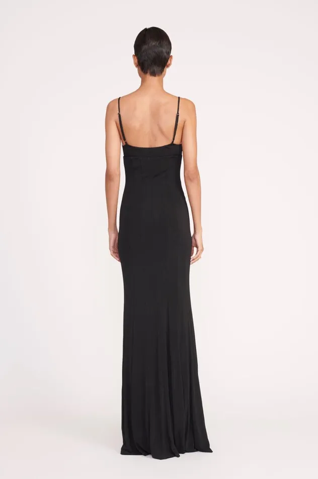 Women Dresses STAUD STAUD LAUREN DRESS BLACK Women Dresses STAUD STAUD LAUREN DRESS BLACK