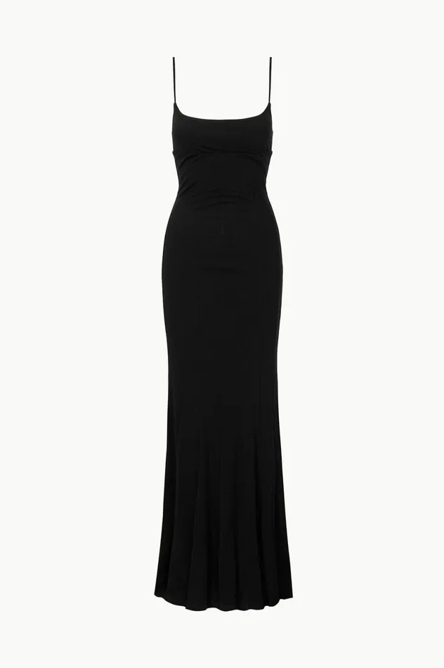 Women Dresses STAUD STAUD LAUREN DRESS BLACK Women Dresses STAUD STAUD LAUREN DRESS BLACK