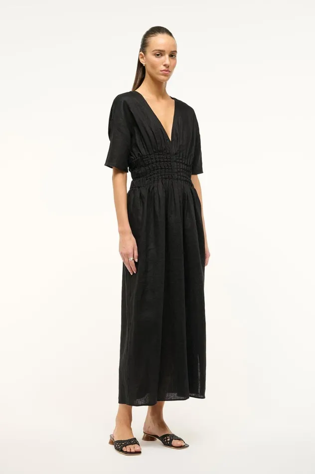 Women Dresses STAUD STAUD LAURETTA DRESS BLACK