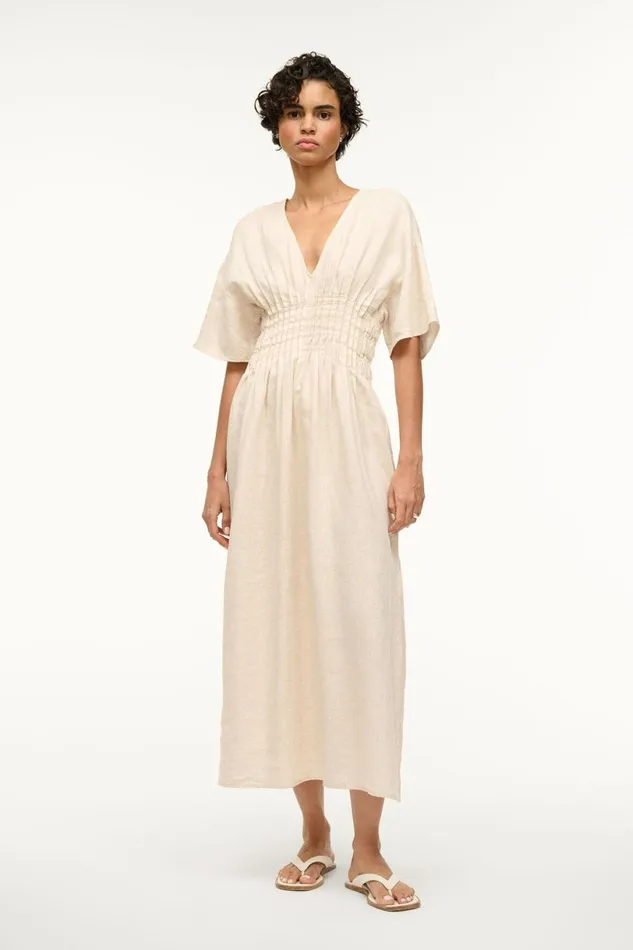 Women Dresses STAUD STAUD LAURETTA DRESS NATURAL