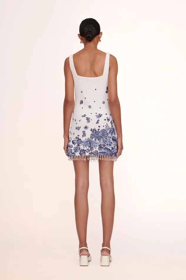 Women Dresses STAUD STAUD LE SABLE DRESS BLUE TOILE Women Dresses STAUD STAUD LE SABLE DRESS BLUE TOILE