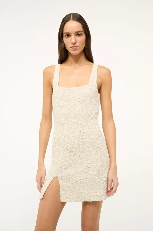 Women Dresses STAUD STAUD LE SABLE DRESS IVORY Women Dresses STAUD STAUD LE SABLE DRESS IVORY