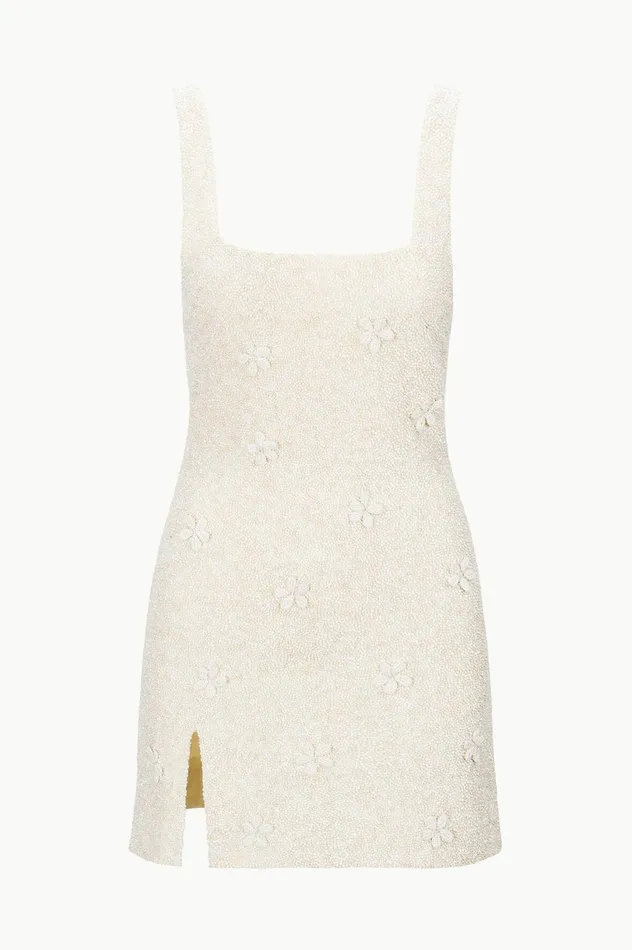Women Dresses STAUD STAUD LE SABLE DRESS IVORY Women Dresses STAUD STAUD LE SABLE DRESS IVORY