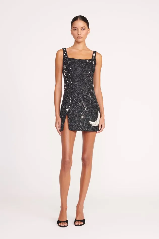 Women Dresses STAUD STAUD LE SABLE DRESS STARRY NIGHT