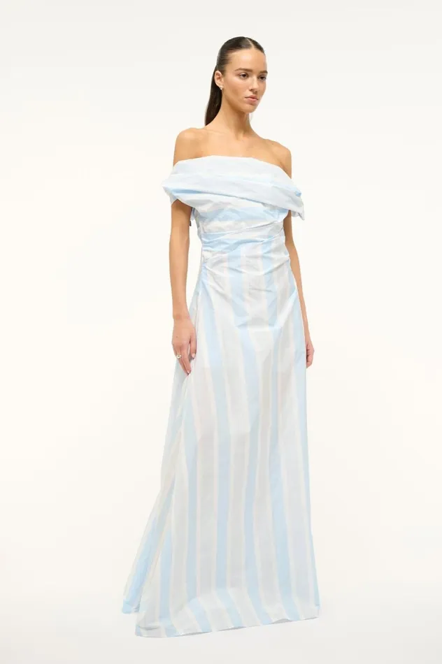 Women Dresses STAUD STAUD LIPARI DRESS ADRIATIC STRIPE Women Dresses STAUD STAUD LIPARI DRESS ADRIATIC STRIPE
