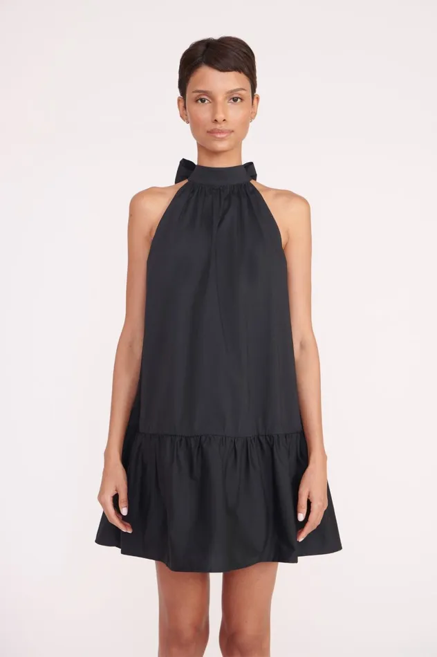 Women Dresses STAUD STAUD MARLOWE DRESS BLACK Women Dresses STAUD STAUD MARLOWE DRESS BLACK