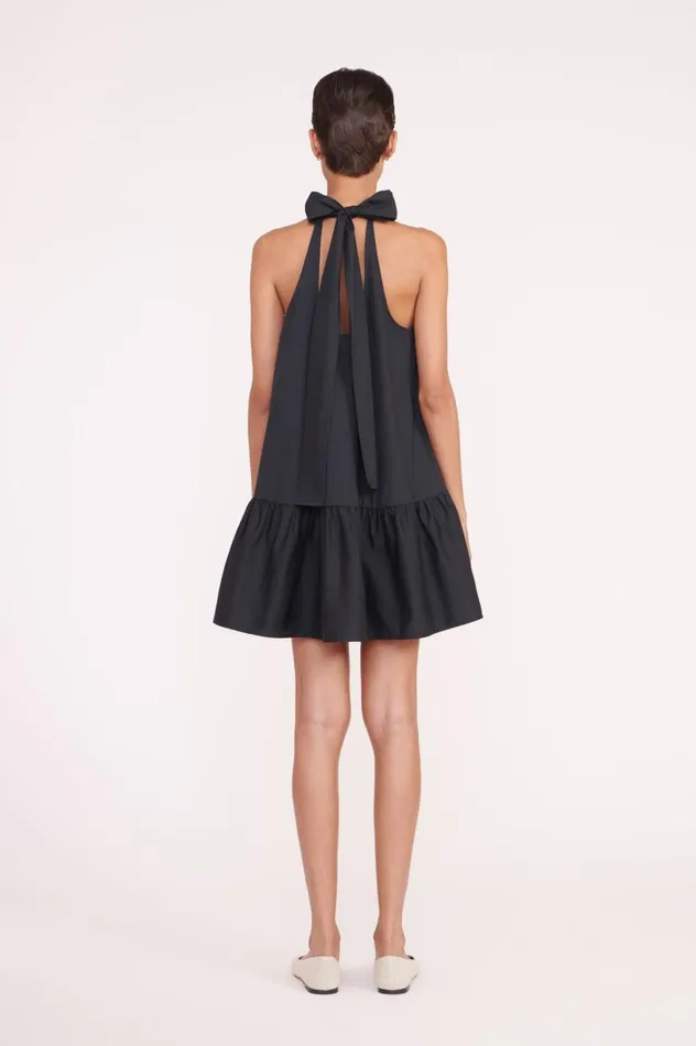 Women Dresses STAUD STAUD MARLOWE DRESS BLACK Women Dresses STAUD STAUD MARLOWE DRESS BLACK