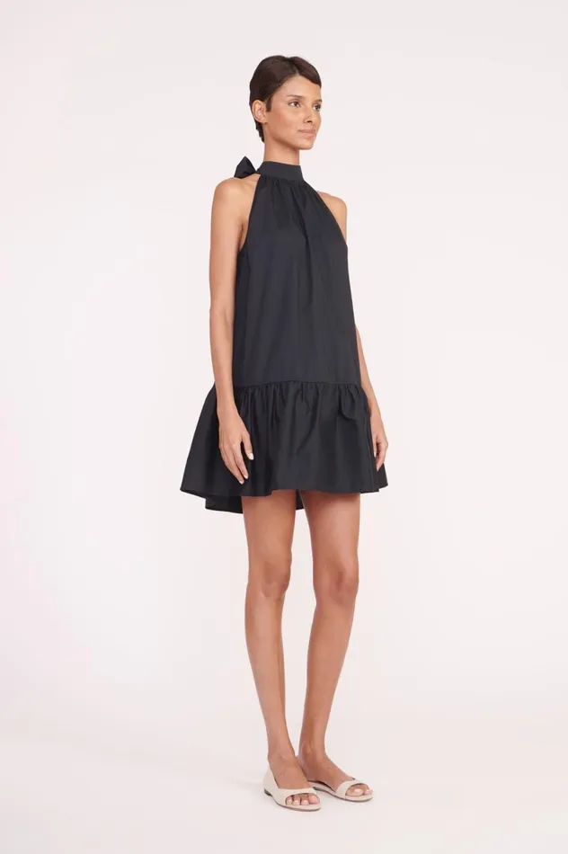 Women Dresses STAUD STAUD MARLOWE DRESS BLACK Women Dresses STAUD STAUD MARLOWE DRESS BLACK
