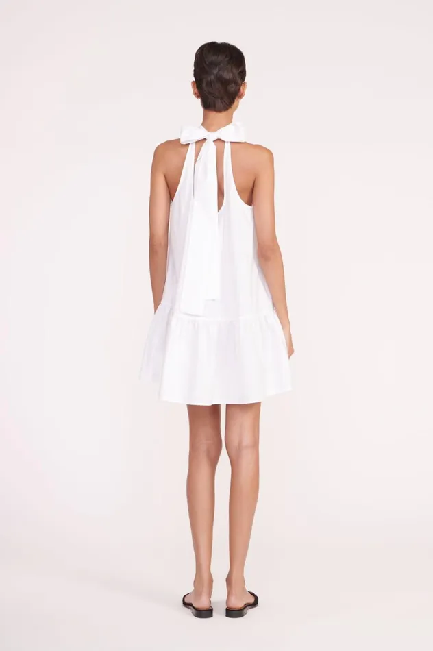 Women Dresses STAUD STAUD MARLOWE DRESS WHITE Women Dresses STAUD STAUD MARLOWE DRESS WHITE