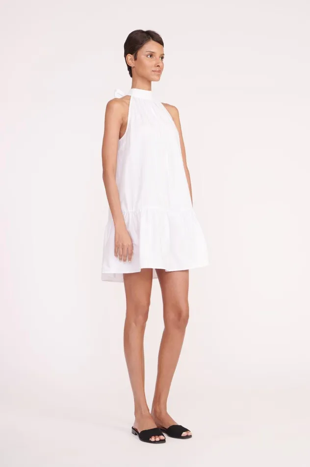 Women Dresses STAUD STAUD MARLOWE DRESS WHITE Women Dresses STAUD STAUD MARLOWE DRESS WHITE
