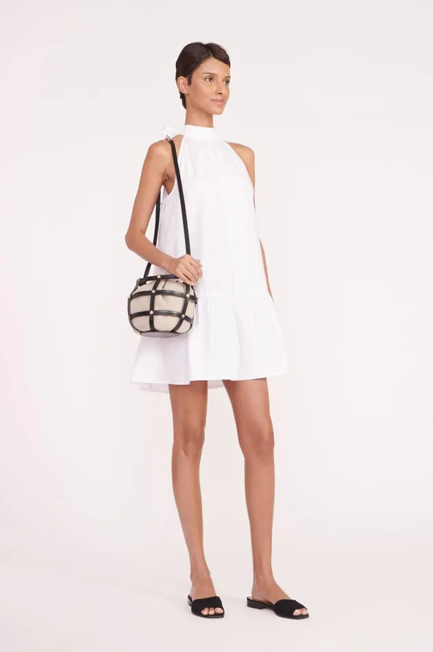 Women Dresses STAUD STAUD MARLOWE DRESS WHITE Women Dresses STAUD STAUD MARLOWE DRESS WHITE