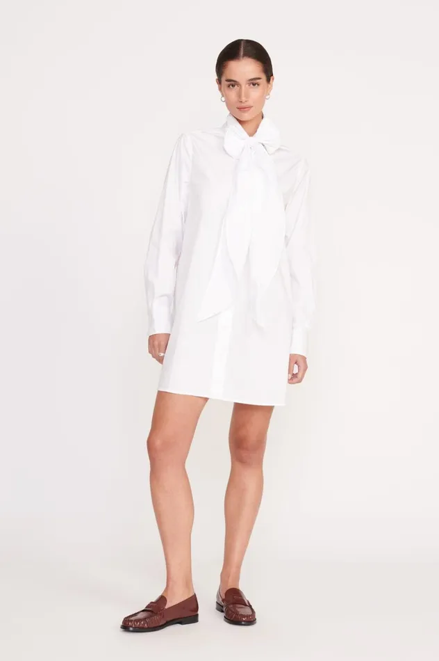 Women Dresses STAUD STAUD MARYN DRESS WHITE