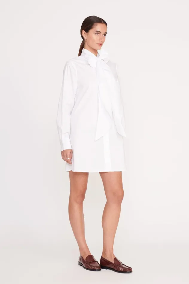 Women Dresses STAUD STAUD MARYN DRESS WHITE Women Dresses STAUD STAUD MARYN DRESS WHITE