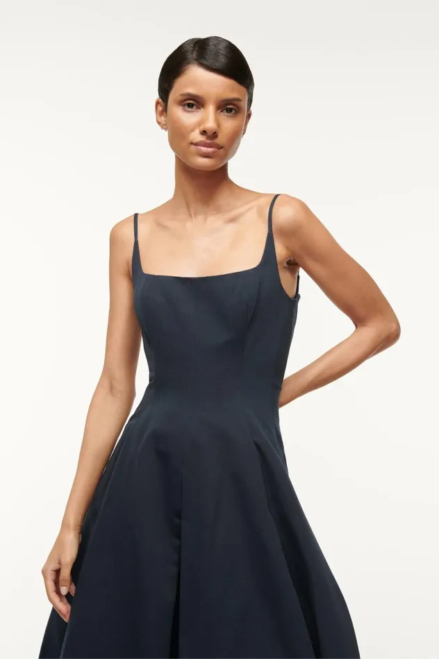Women Dresses STAUD STAUD MAXI JOLI DRESS NAVY Women Dresses STAUD STAUD MAXI JOLI DRESS NAVY