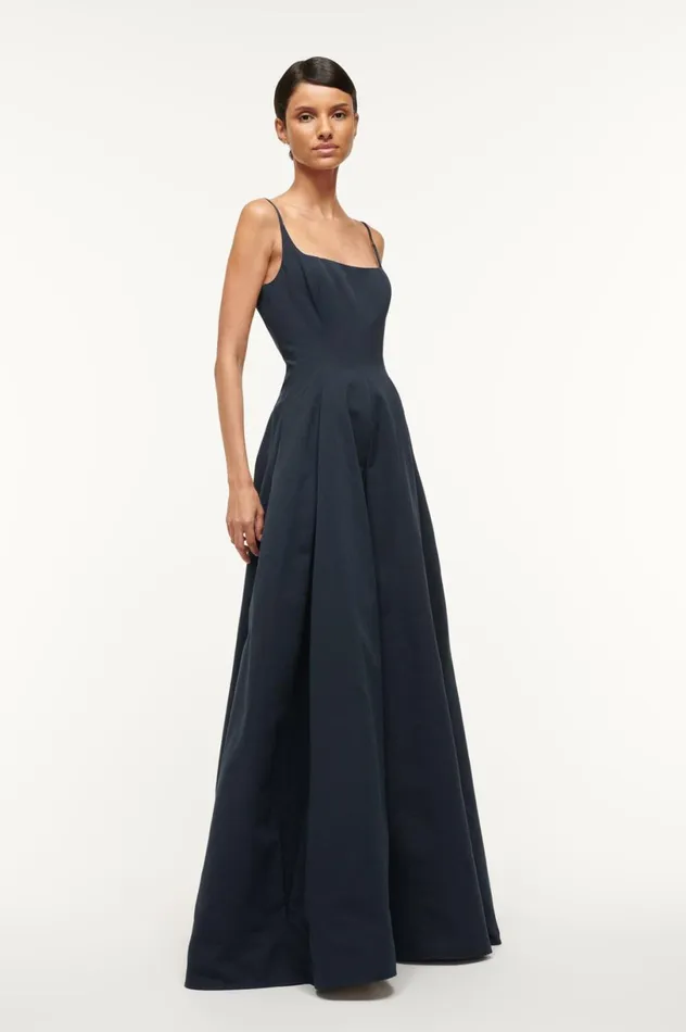 Women Dresses STAUD STAUD MAXI JOLI DRESS NAVY Women Dresses STAUD STAUD MAXI JOLI DRESS NAVY