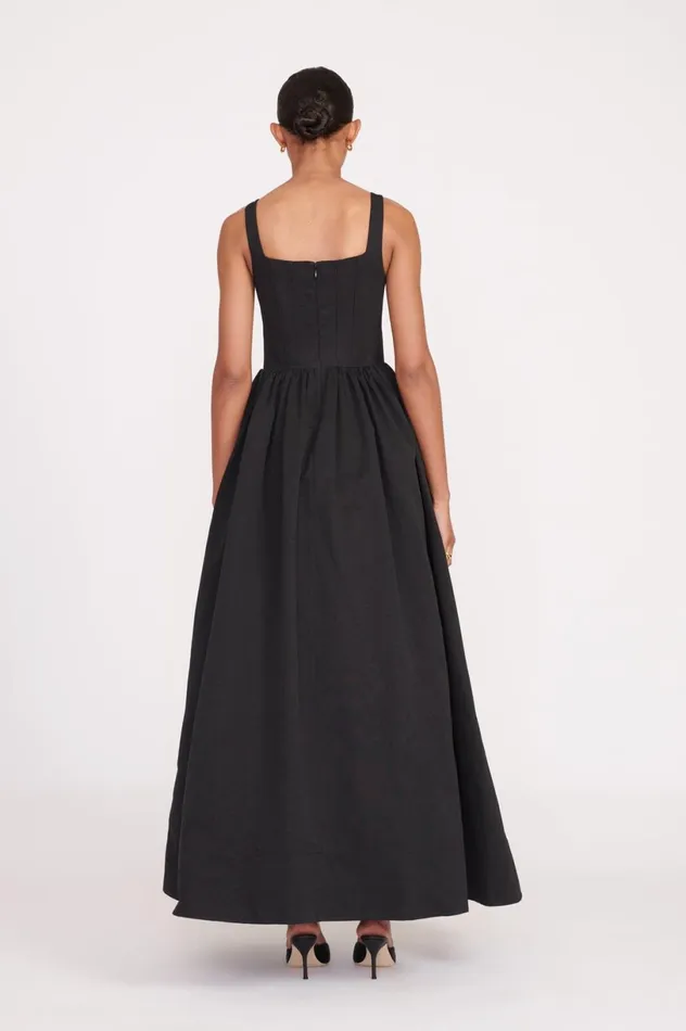 Women Dresses STAUD STAUD MAXI LANDSCAPE DRESS BLACK Women Dresses STAUD STAUD MAXI LANDSCAPE DRESS BLACK