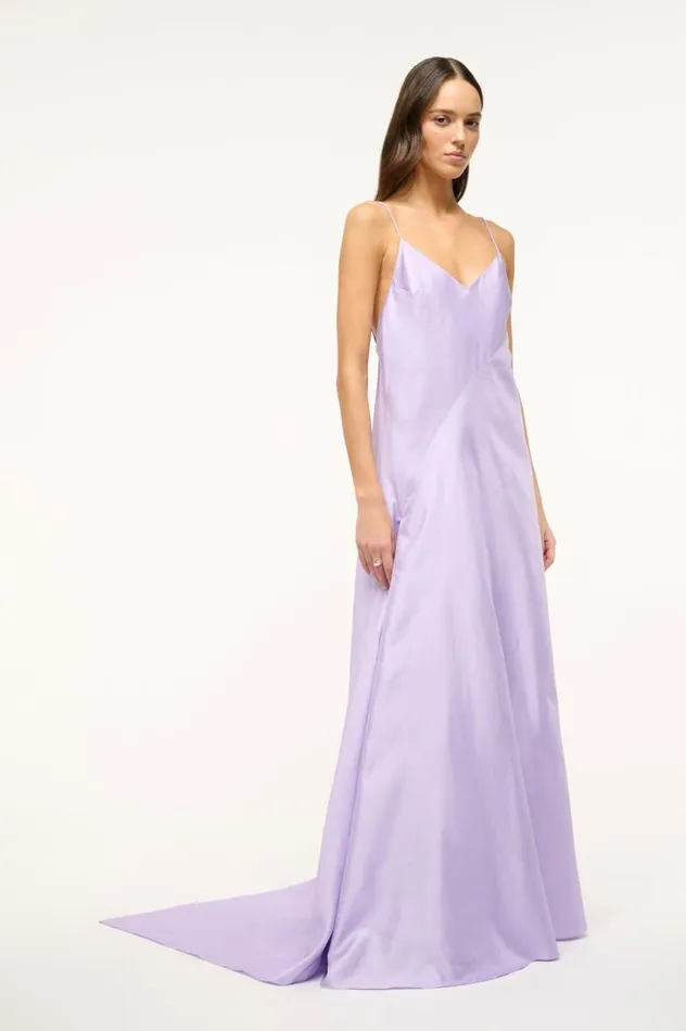 Women Dresses STAUD STAUD MAXI LEONARDO DRESS LILAC Women Dresses STAUD STAUD MAXI LEONARDO DRESS LILAC
