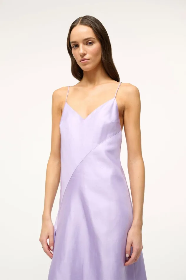 Women Dresses STAUD STAUD MAXI LEONARDO DRESS LILAC Women Dresses STAUD STAUD MAXI LEONARDO DRESS LILAC