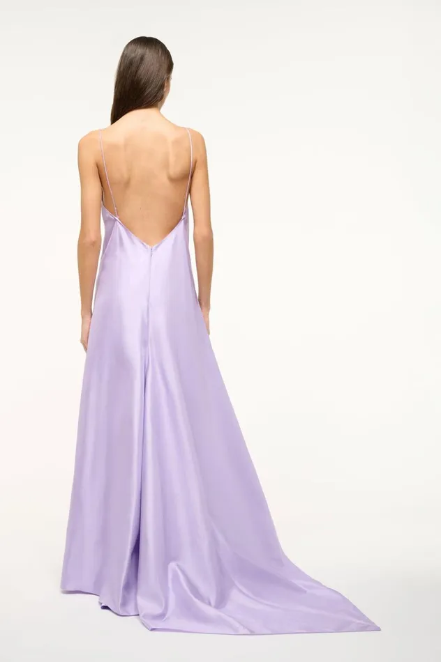 Women Dresses STAUD STAUD MAXI LEONARDO DRESS LILAC Women Dresses STAUD STAUD MAXI LEONARDO DRESS LILAC