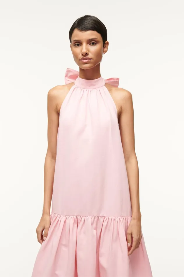 Women Dresses STAUD STAUD MAXI MARLOWE DRESS PEARL PINK Women Dresses STAUD STAUD MAXI MARLOWE DRESS PEARL PINK
