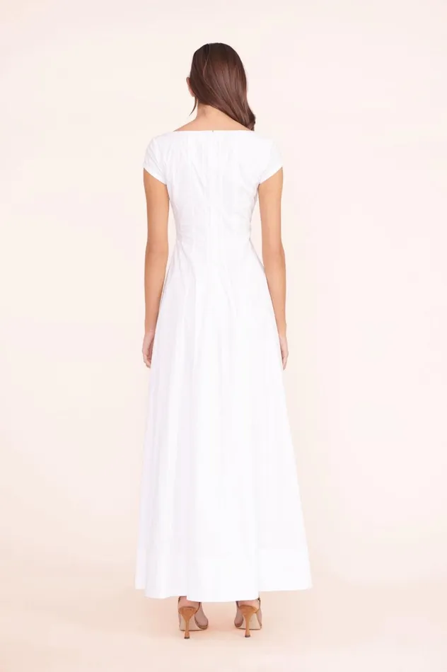 Women Dresses STAUD STAUD MAXI SHORT SLEEVE WELLS DRESS WHITE Women Dresses STAUD STAUD MAXI SHORT SLEEVE WELLS DRESS WHITE
