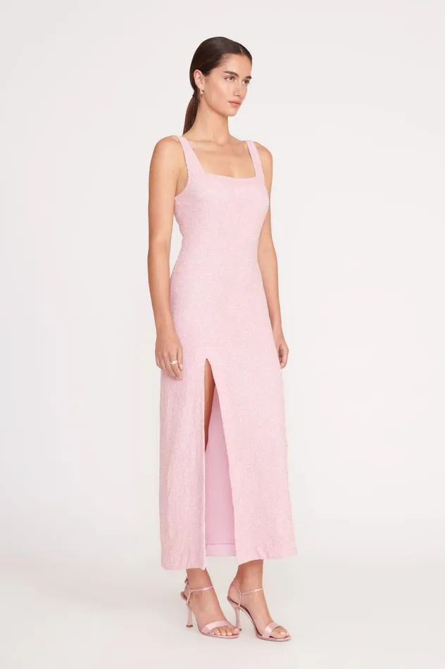 Women Dresses STAUD STAUD MIDI LE SABLE DRESS CHERRY BLOSSOM Women Dresses STAUD STAUD MIDI LE SABLE DRESS CHERRY BLOSSOM