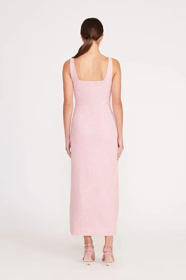 Women Dresses STAUD STAUD MIDI LE SABLE DRESS CHERRY BLOSSOM Women Dresses STAUD STAUD MIDI LE SABLE DRESS CHERRY BLOSSOM