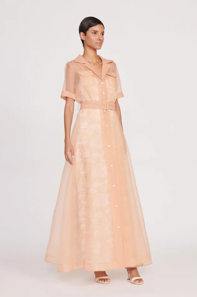 Women Dresses STAUD STAUD MILLIE DRESS BEIGE IVORY BEIGE TOILE Women Dresses STAUD STAUD MILLIE DRESS BEIGE IVORY BEIGE TOILE