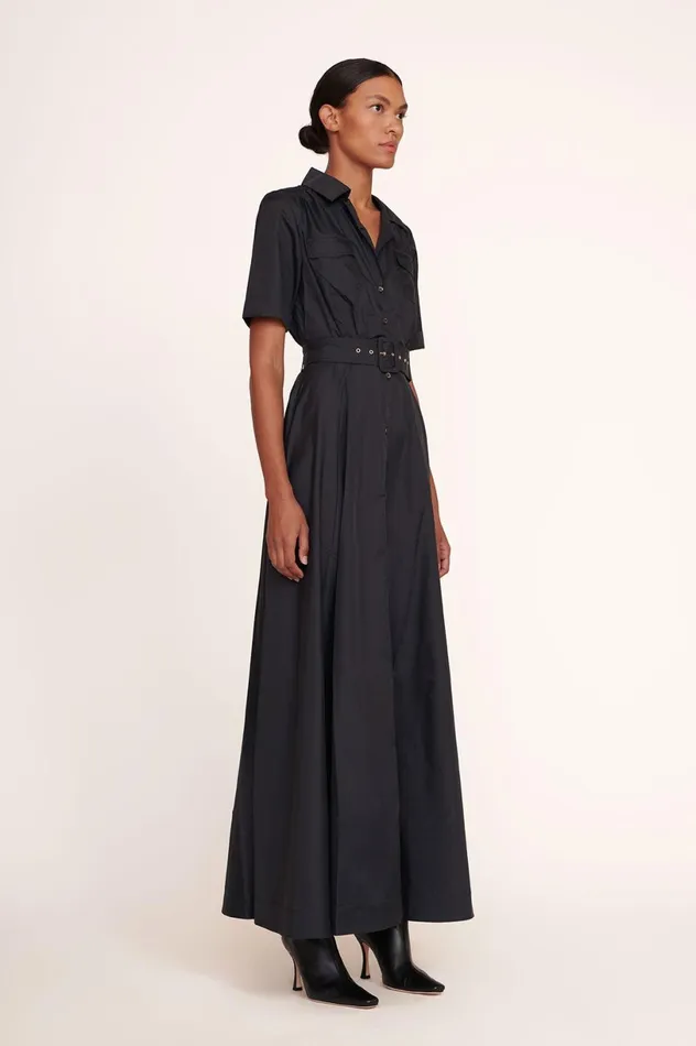 Women Dresses STAUD STAUD MILLIE DRESS BLACK Women Dresses STAUD STAUD MILLIE DRESS BLACK