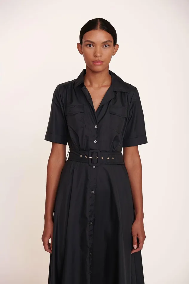 Women Dresses STAUD STAUD MILLIE DRESS BLACK Women Dresses STAUD STAUD MILLIE DRESS BLACK