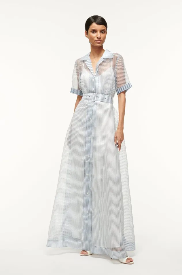 Women Dresses STAUD STAUD MILLIE DRESS IVORY MICRO STRIPE