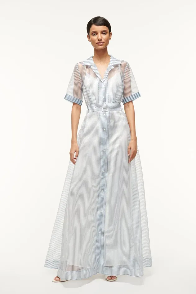 Women Dresses STAUD STAUD MILLIE DRESS IVORY MICRO STRIPE Women Dresses STAUD STAUD MILLIE DRESS IVORY MICRO STRIPE