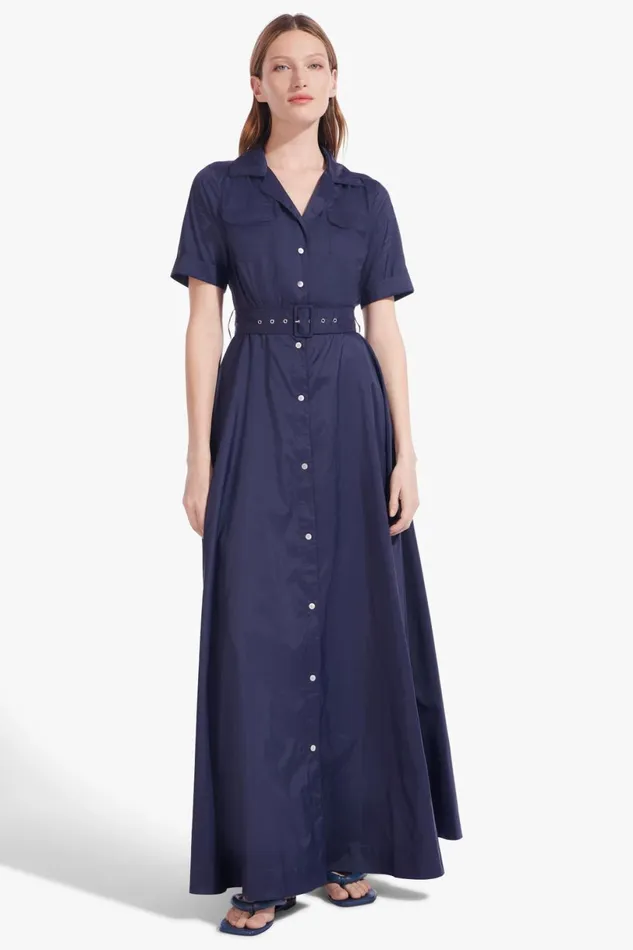 Women Dresses STAUD STAUD MILLIE DRESS NAVY