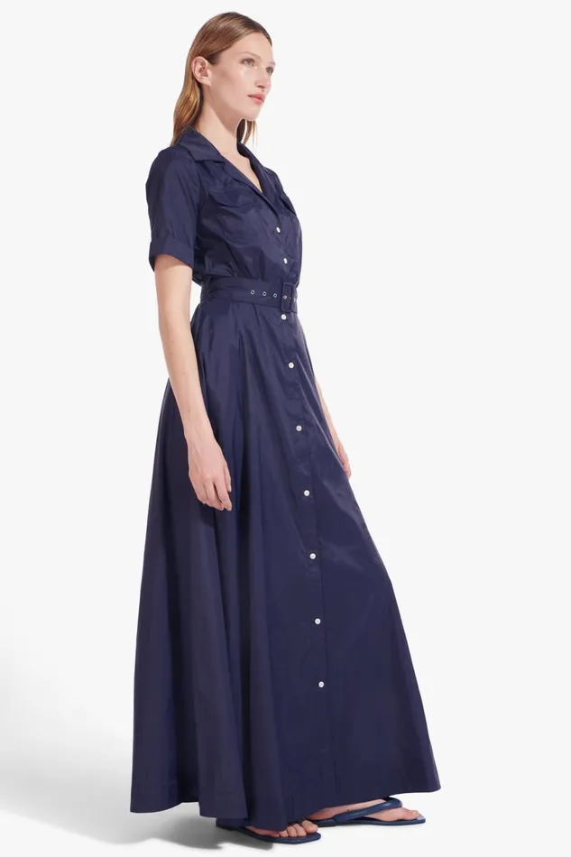 Women Dresses STAUD STAUD MILLIE DRESS NAVY Women Dresses STAUD STAUD MILLIE DRESS NAVY