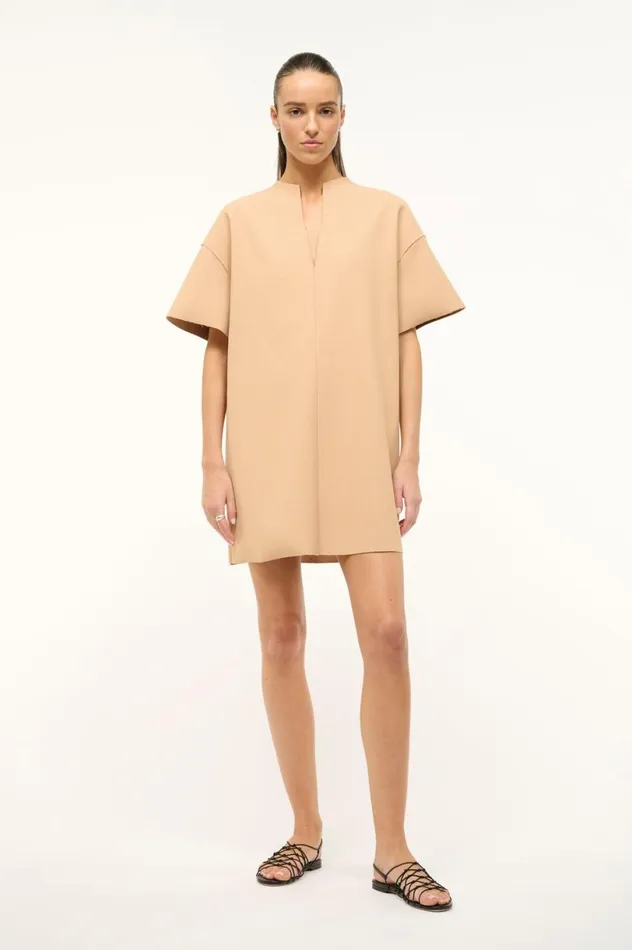 Women Dresses STAUD STAUD MINI AMIGONI DRESS FAWN