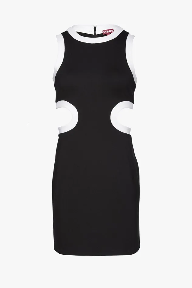 Women Dresses STAUD STAUD MINI DOLCE DRESS BLACK Women Dresses STAUD STAUD MINI DOLCE DRESS BLACK