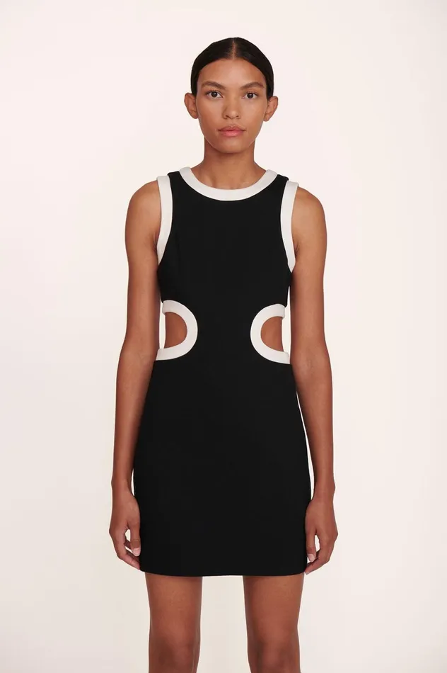 Women Dresses STAUD STAUD MINI DOLCE DRESS BLACK Women Dresses STAUD STAUD MINI DOLCE DRESS BLACK