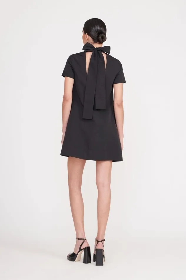Women Dresses STAUD STAUD MINI ILANA DRESS BLACK Women Dresses STAUD STAUD MINI ILANA DRESS BLACK
