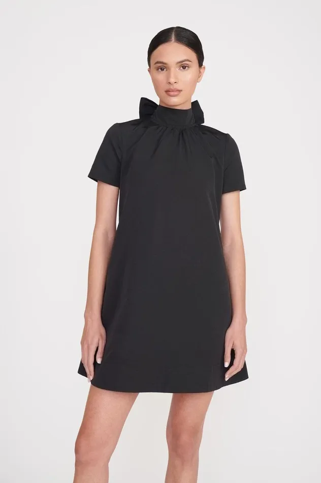 Women Dresses STAUD STAUD MINI ILANA DRESS BLACK Women Dresses STAUD STAUD MINI ILANA DRESS BLACK