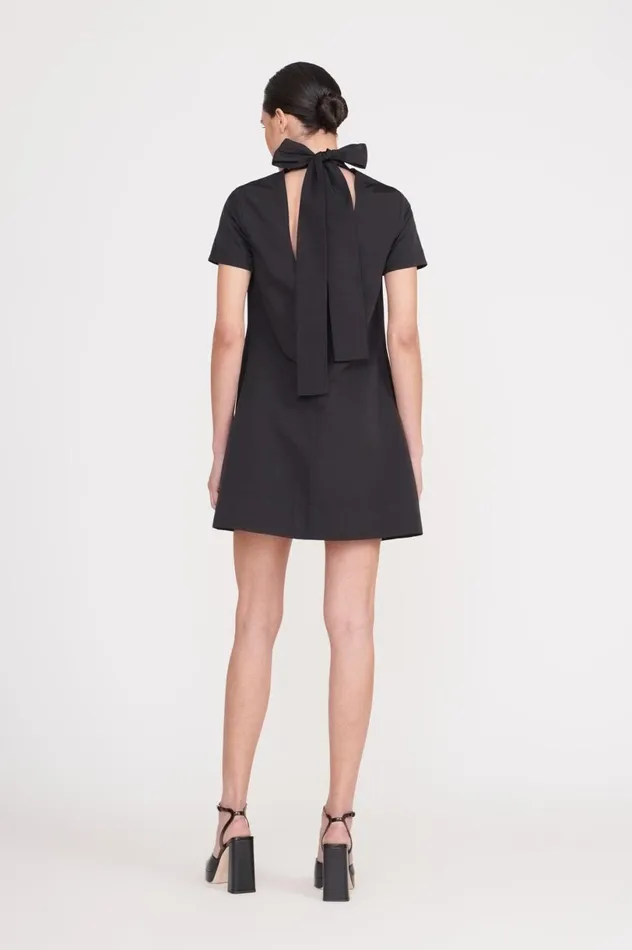 Women Dresses STAUD STAUD MINI ILANA DRESS BLACK Women Dresses STAUD STAUD MINI ILANA DRESS BLACK