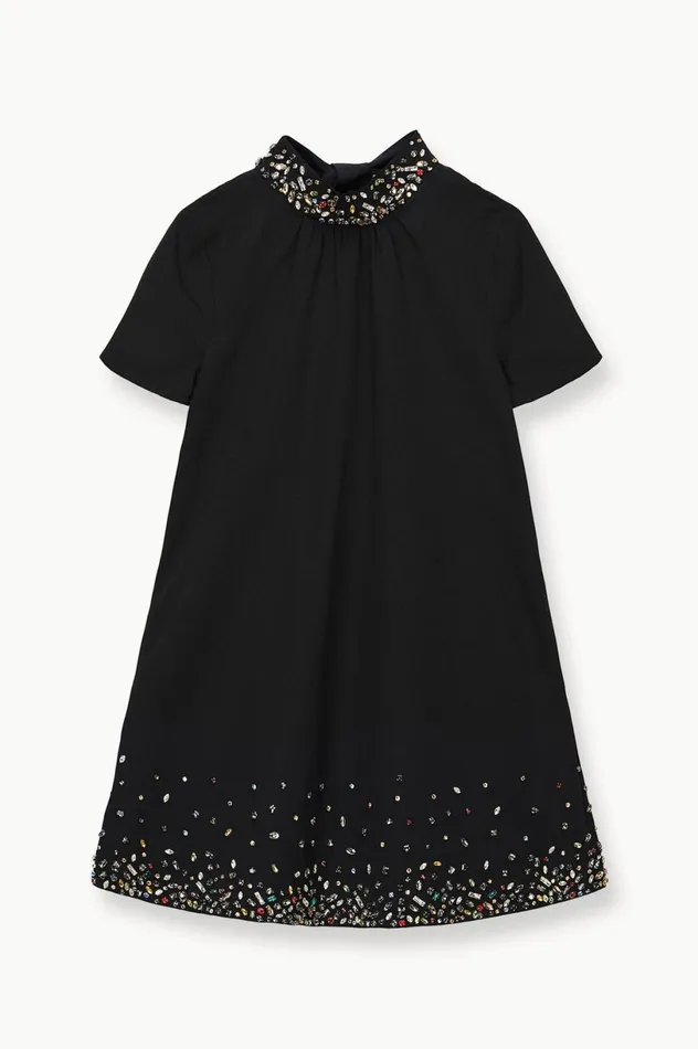 Women Dresses STAUD STAUD MINI ILANA DRESS BLACK SILVER Women Dresses STAUD STAUD MINI ILANA DRESS BLACK SILVER