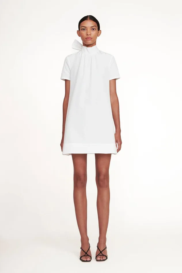 Women Dresses STAUD STAUD MINI ILANA DRESS WHITE