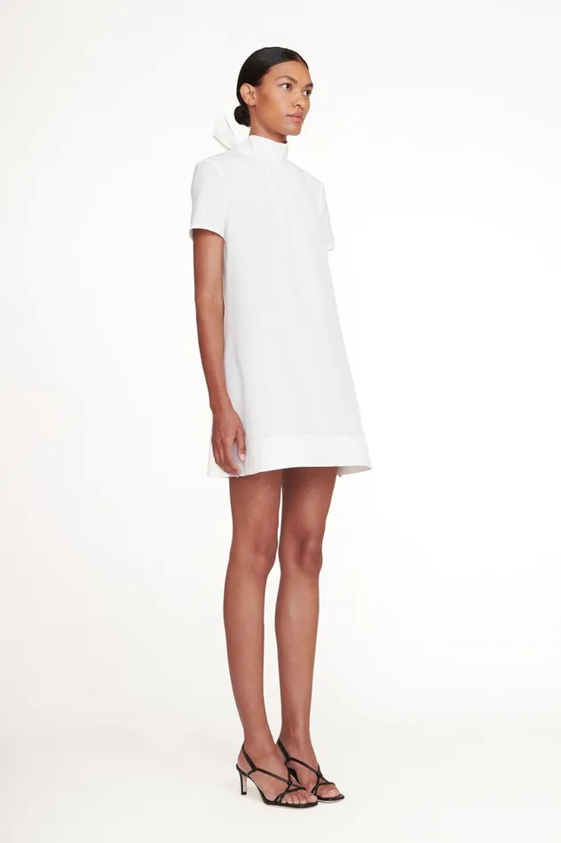 Women Dresses STAUD STAUD MINI ILANA DRESS WHITE Women Dresses STAUD STAUD MINI ILANA DRESS WHITE